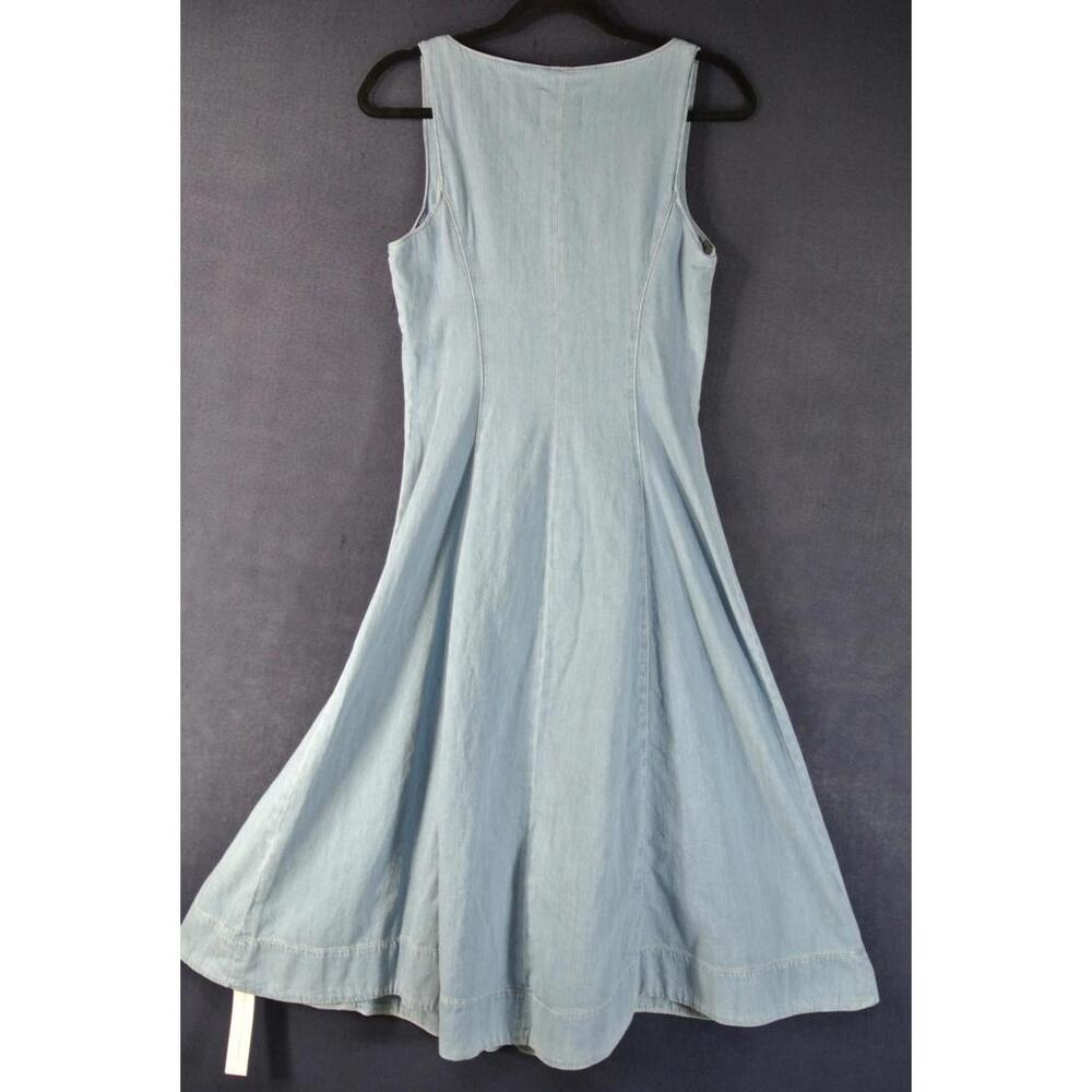NEW, REFORMATION Sebastien Denim Midi Dress Size 4 #MD818 - Picture 8 of 12